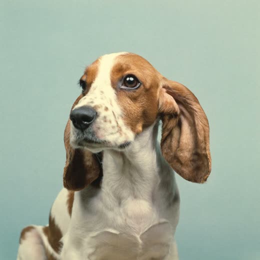 A spaniel with clean, brushed ears